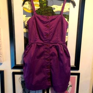 Ben Sherman Button Pinstripe Dress